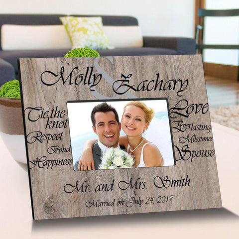 Buy Personalized Tying The Knot Wooden Picture Frames