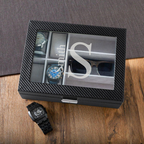 Buy Personalized Watch Box & Sunglasses Box - Combo - Monogram