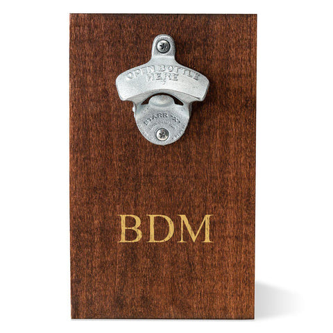 Buy Personalized Wood Plank Wall Mounted Bottle Opener