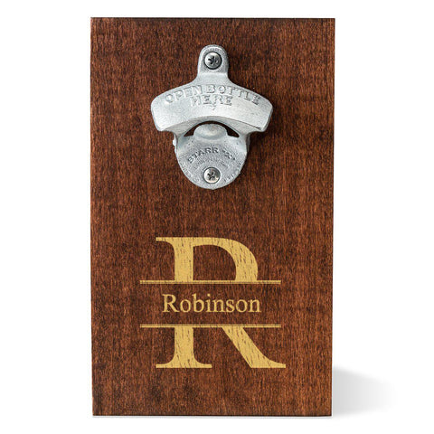 Buy Personalized Wood Plank Wall Mounted Bottle Opener