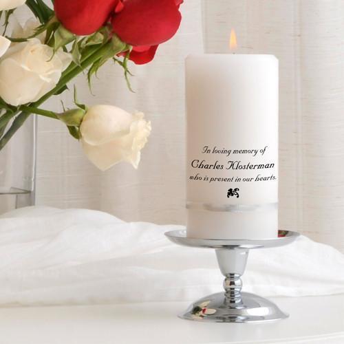 Personalized Memorial Candle Set