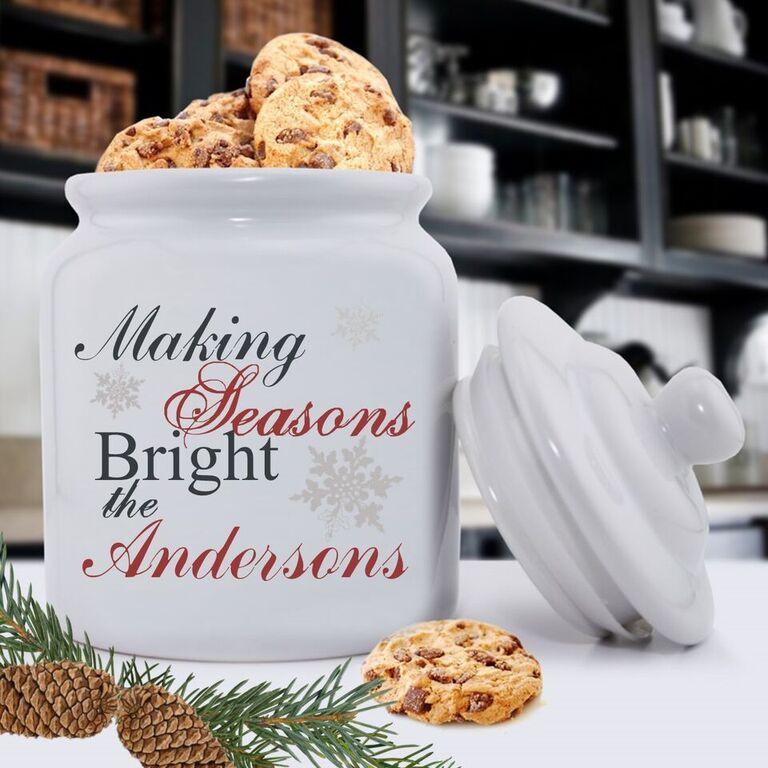 Personalized Holiday Cookie Jars - Making Season