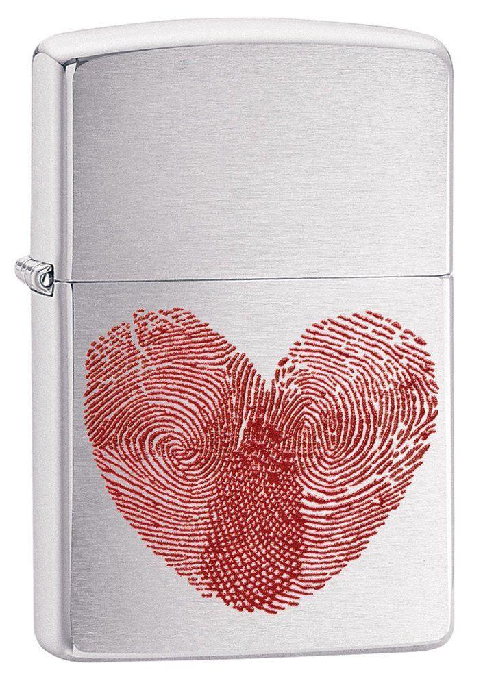 Personalized Heart Thumbprints Zippo Lighter