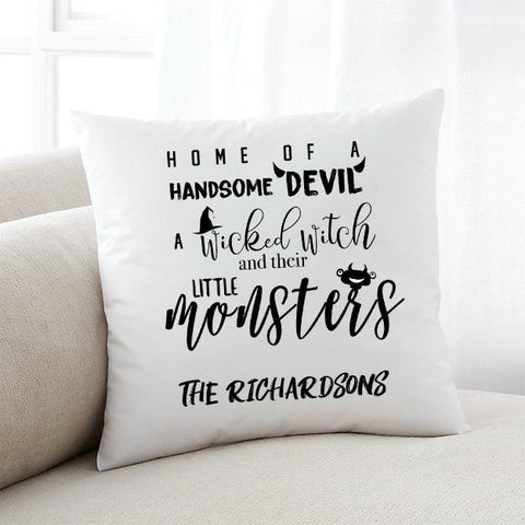 Buy Personalized Little Monsters Halloween Throw Pillow  (Insert Included)