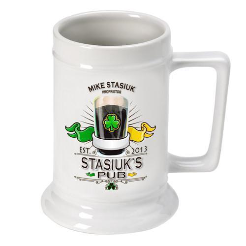 Personalized Irish Theme Beer Stein