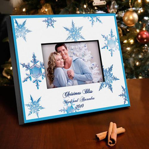 Buy Personalized Cristal Snowflake Picture Frame