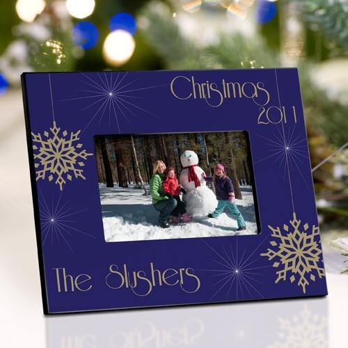 Personalized Christmas Picture Frame - Evening Snowfall