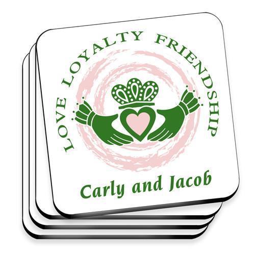 Personalized Irish Family Coaster Set