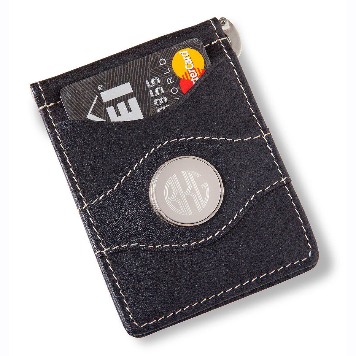 Personalized Metal Pin Money Clip and Wallet