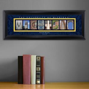 Personalized University Architectural Art - Big 10 Schools College Art