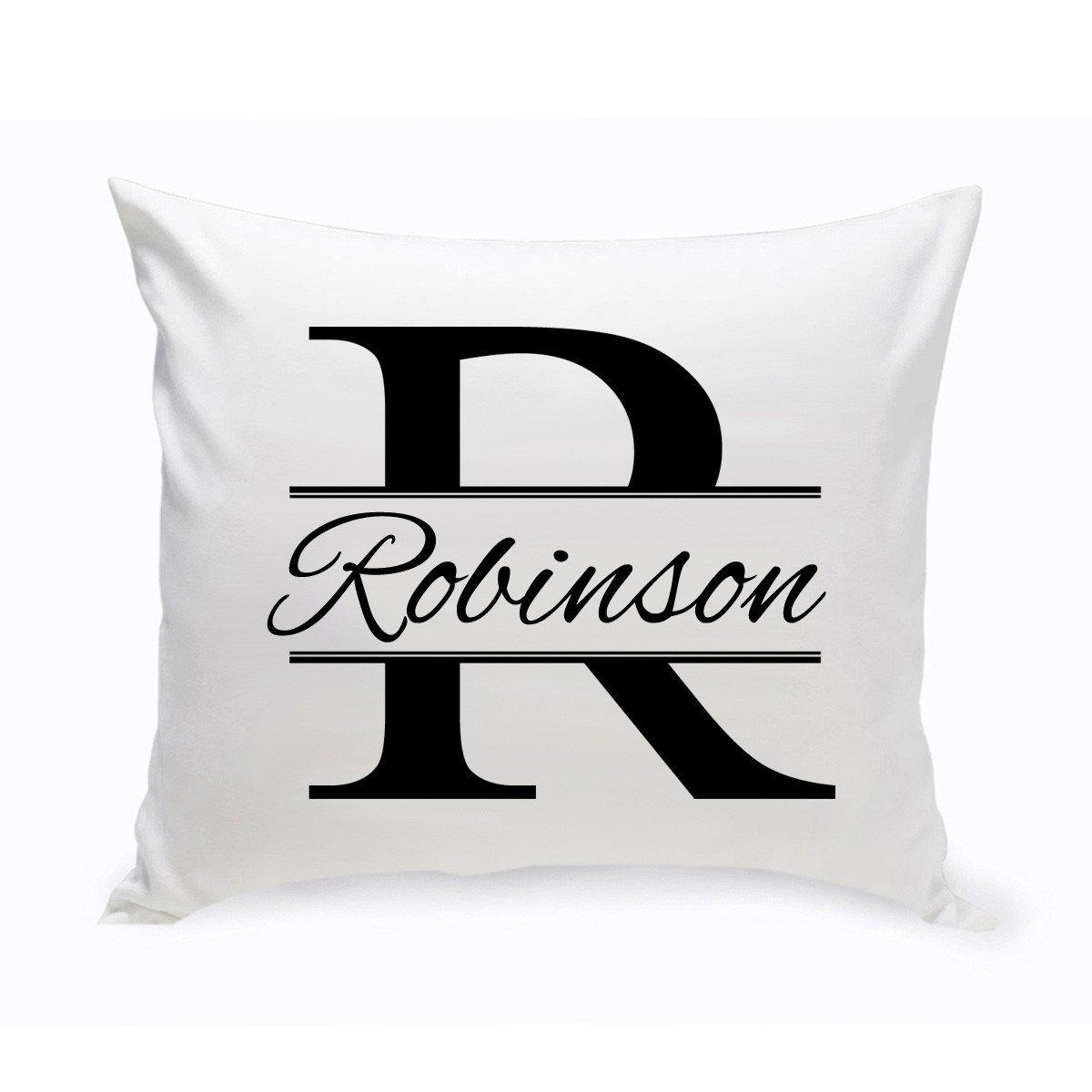 Personalized Stamped Design Throw Pillow