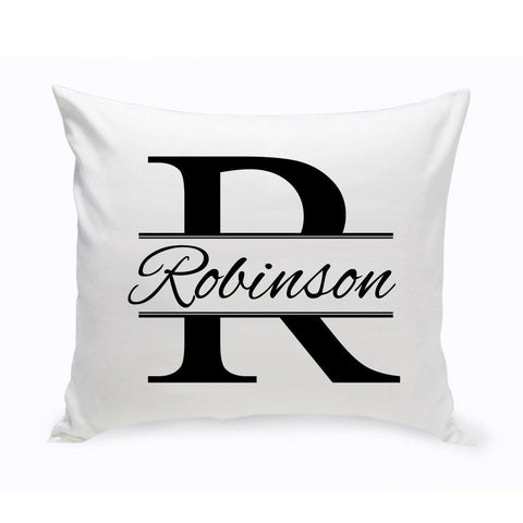 Buy Personalized Stamped Monogram Design Throw Pillow (Insert Included)