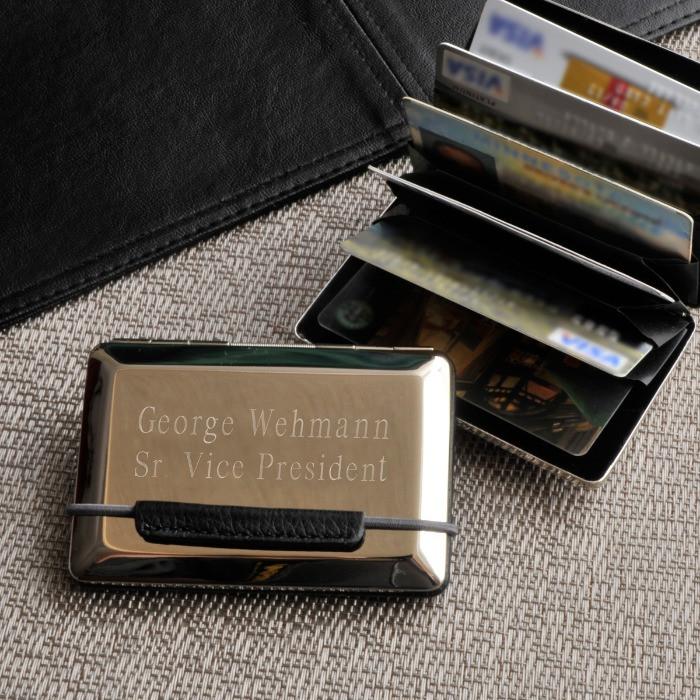 Personalized Expandable Executive Business Card Case
