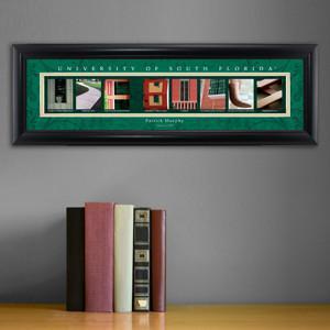 Personalized University Architectural Art - Big East College Art