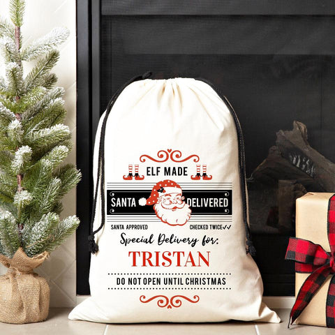 Buy Personalized Christmas Jumbo Santa Gift Bags