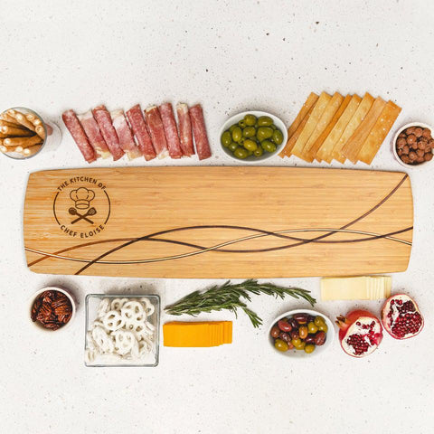 Buy Personalized Bamboo Vertical Grain Charcuterie Board
