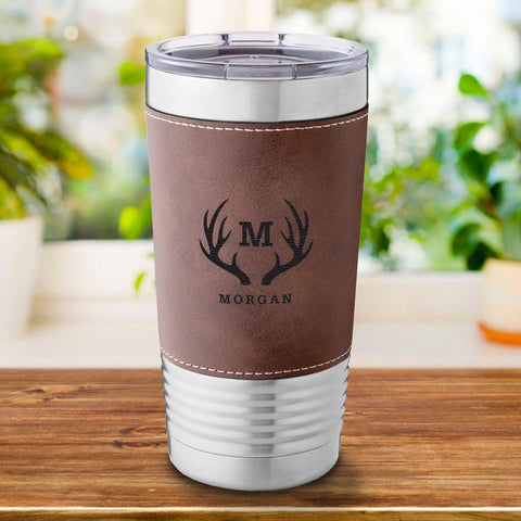 Buy 20 oz. Personalized Travel Mug - Rustic Brown