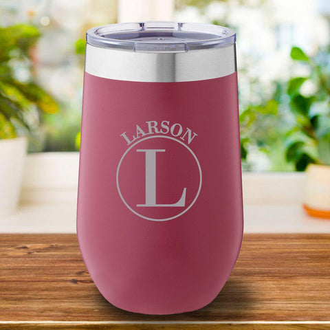 Buy 16 oz. Personalized Travel Mug - Burgundy