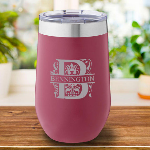 Buy 16 oz. Personalized Travel Mug - Burgundy