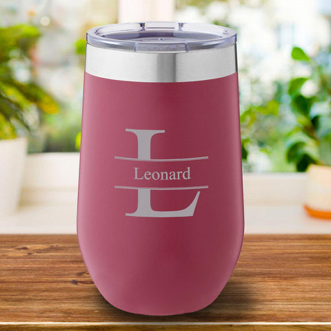 Buy 16 oz. Personalized Travel Mug - Burgundy
