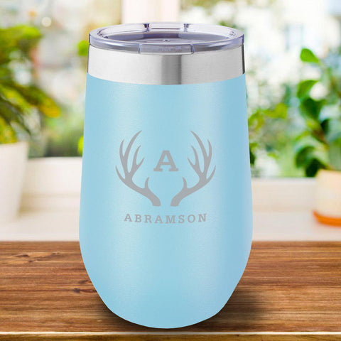 Buy 16 oz. Personalized Travel Mug - Light Blue