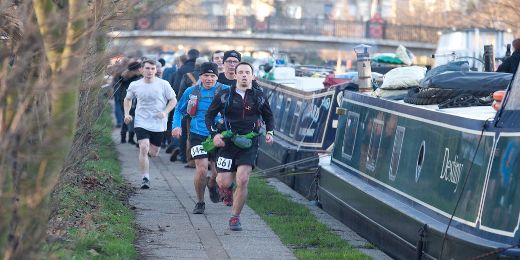 Runners on the canal toe path at Country to Capital
