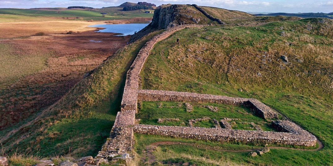 Hadrian's Wall Path is a long-distance trail in the north of England which runs for 84 miles from Wallsend on the east coast of England to Bowness-on-Solway on the west coast