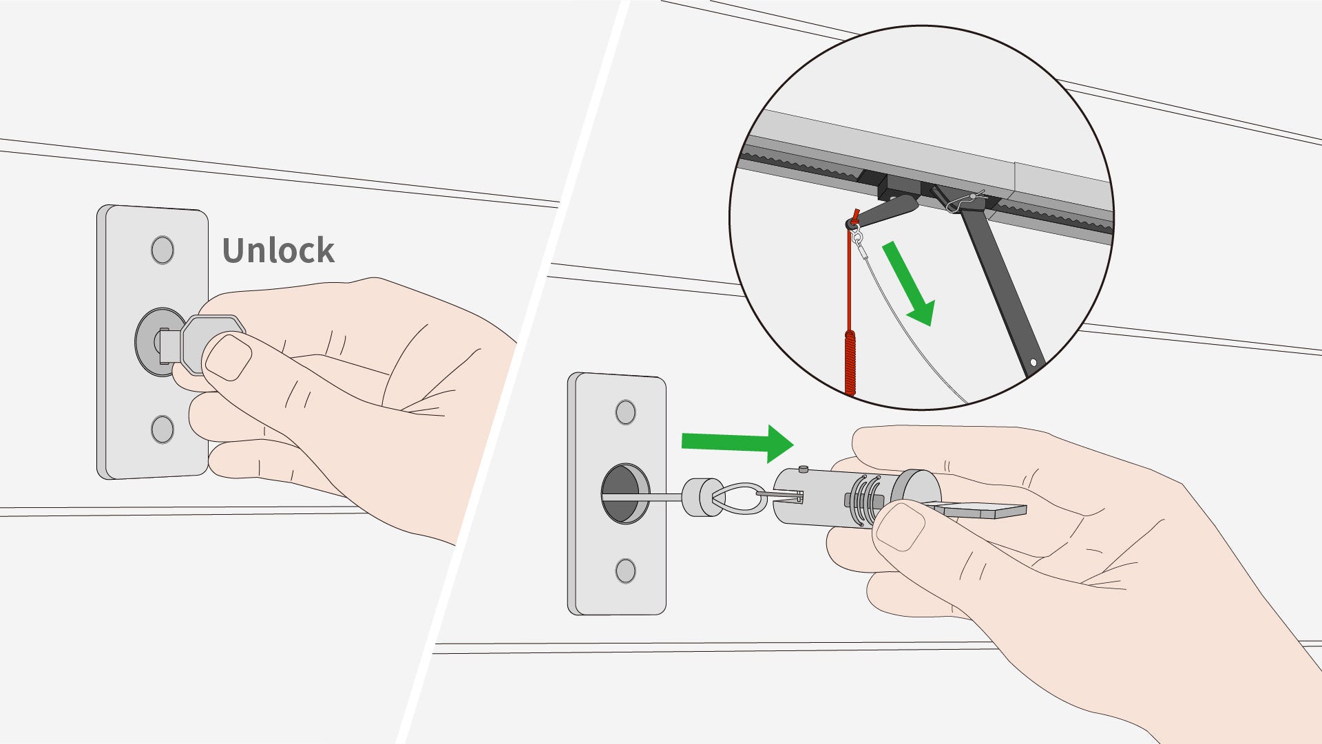 Garage Door Emergency Release Kit