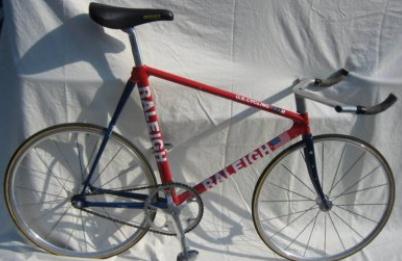 A bike that may have been used in the 1984 Olympics – notice the small wheels