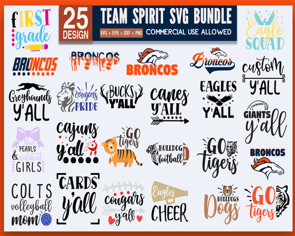 Tigers Team Spirit SVG Bundle