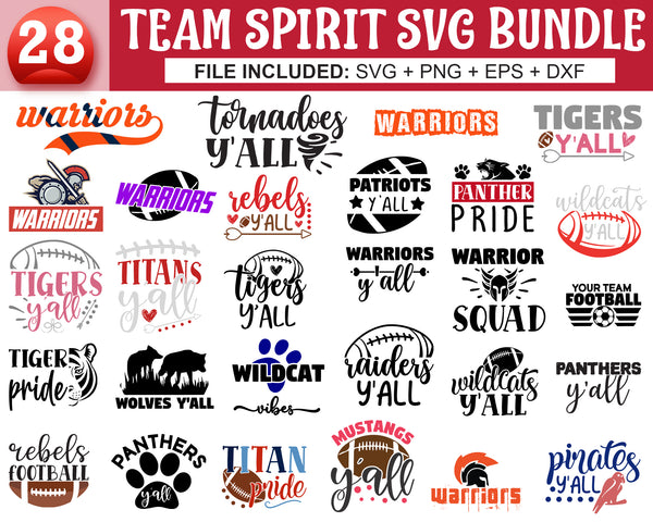 Tigers Team Spirit SVG Bundle