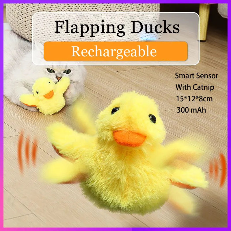 Interactive Flapping Duck Cat Toy