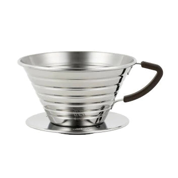 Yama Glass Silverton Coffee Tea with Stainless Cone Filter Clear