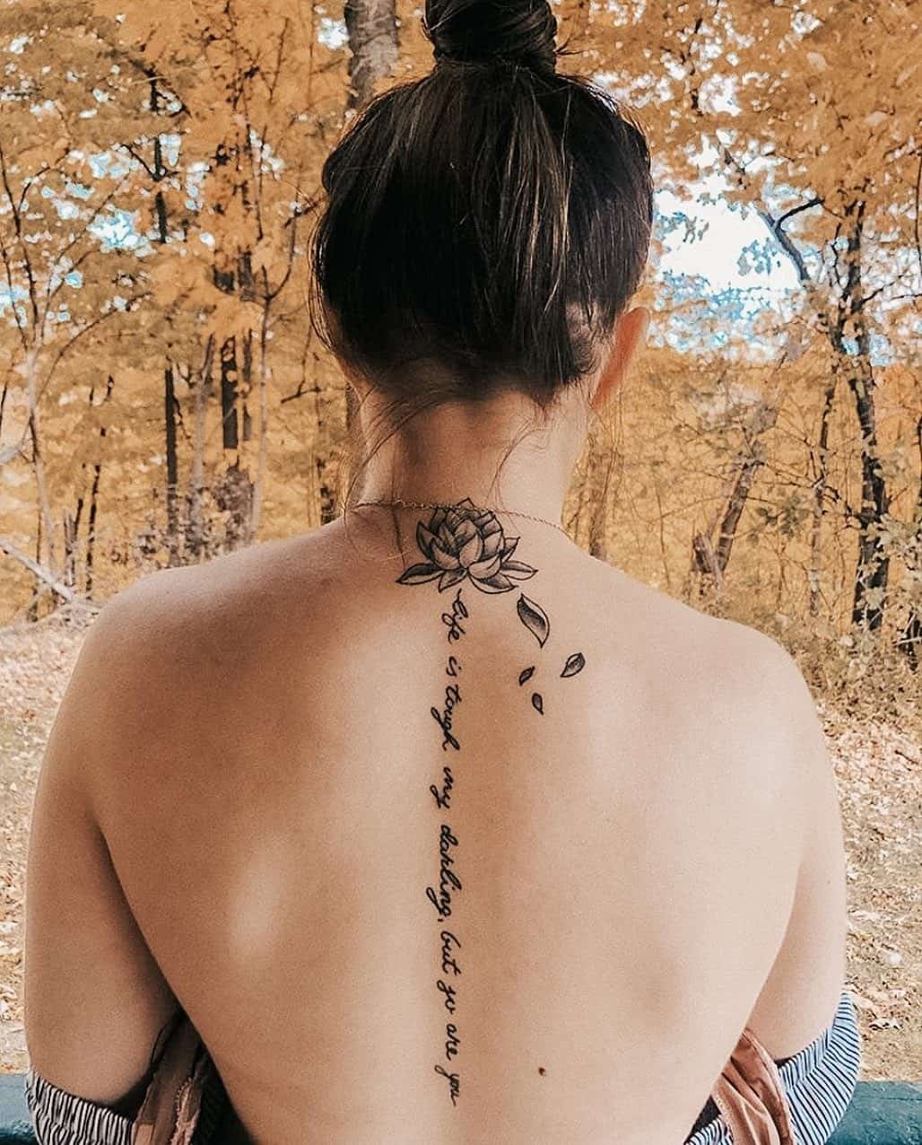 Gorgeous And Sexy Spine Tattoo Designs and Its Meaning  Tikli