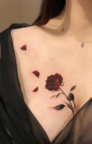 petal design tattoo