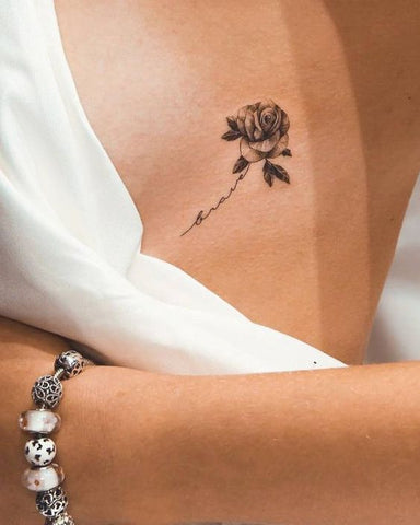 seaside rose tattoo