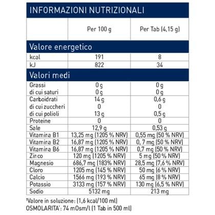 superhydro tabs valori nutrizionali