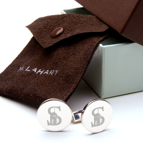 Collegiate Sterling Silver Cufflinks