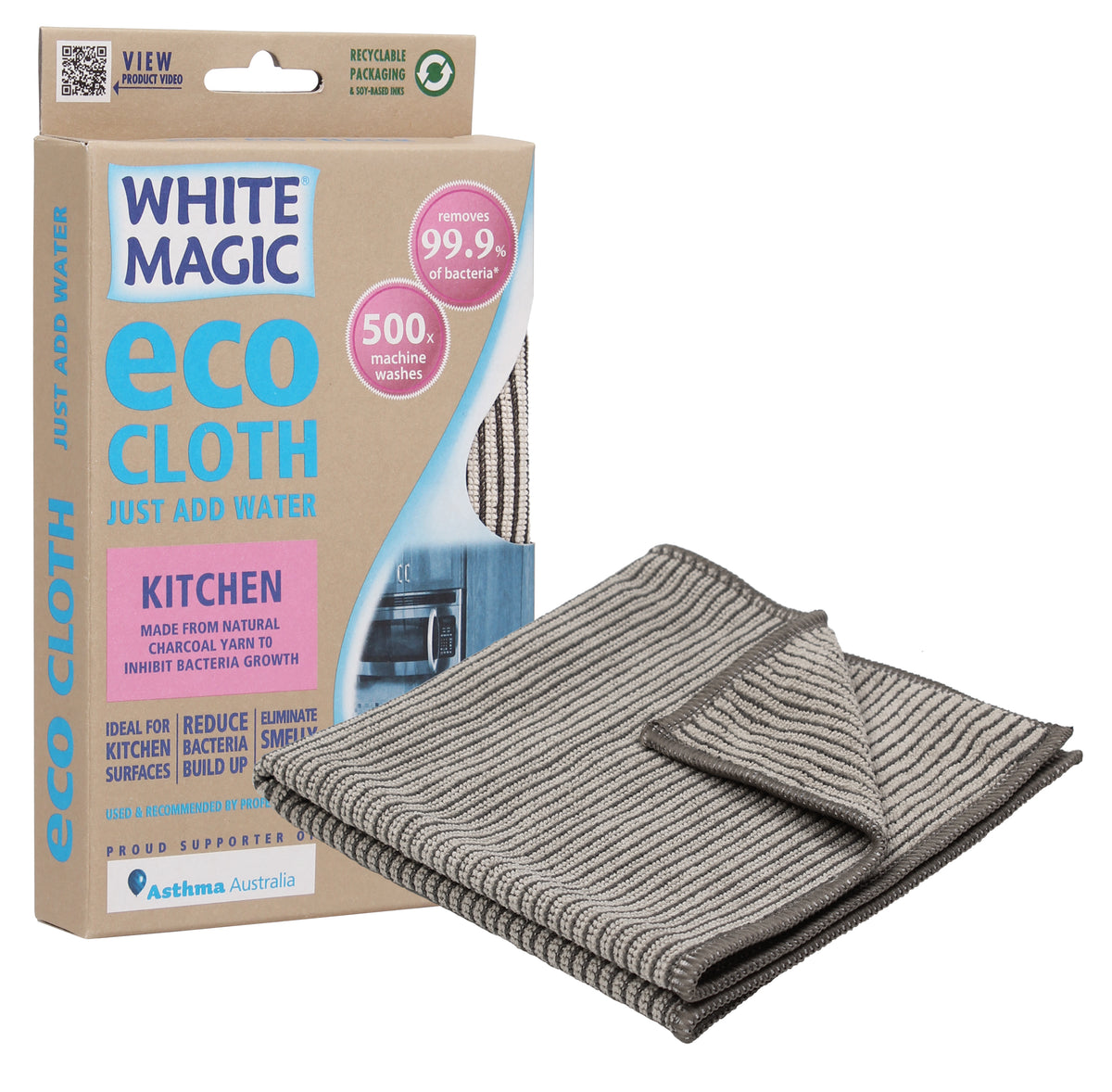 White Magic Microfibre Kitchen Eco Cloth – Homeporium Australia