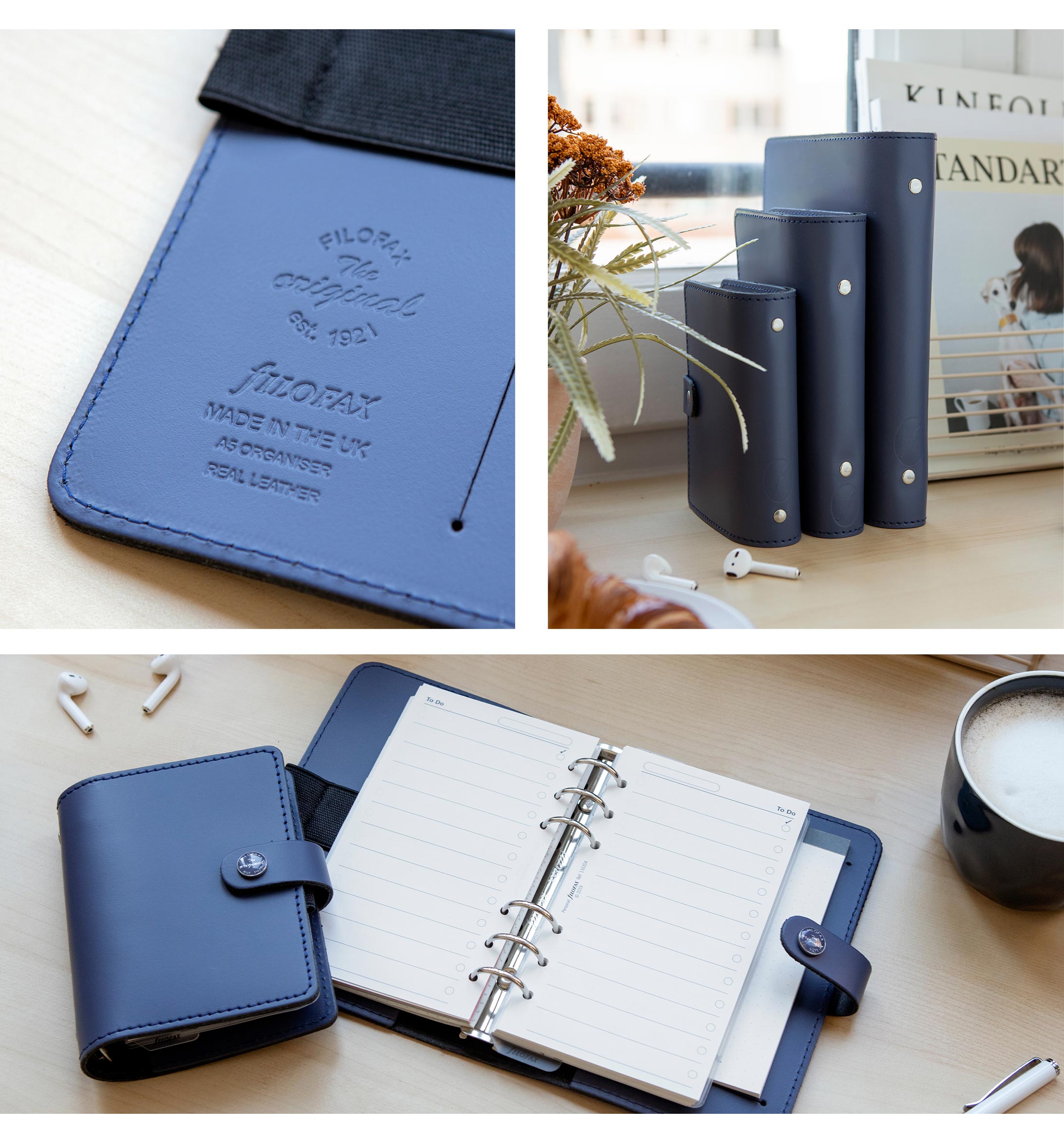 Filofax The Original Organizer Collection in Midnight blue