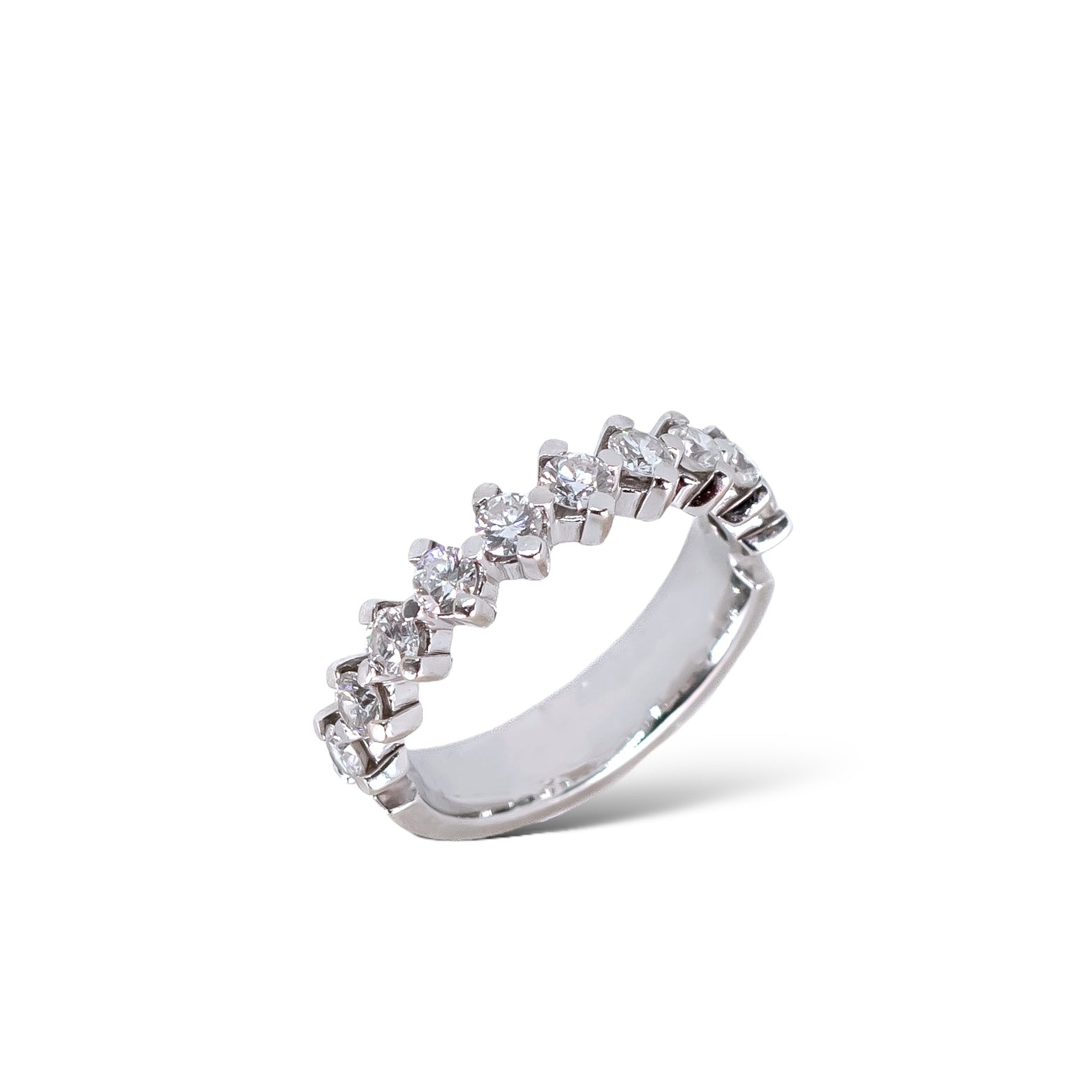 Large engraving eternity ring, diamond eternity ring, diamond band, wedding ring with diamonds Valentina Fine Jewellery