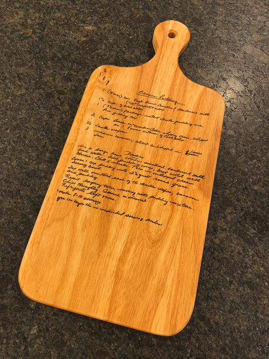 Personalized Kitchen Cutting Board with Engraved Utensils – Designodeal