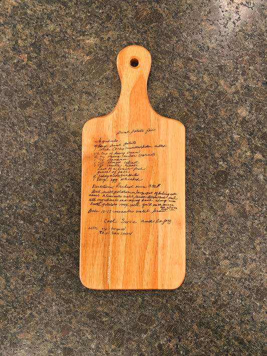 Personalized Kitchen Cutting Board with Engraved Utensils – Designodeal