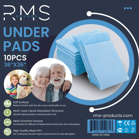RMS Products Underpads Incontinence 36x36  10pcs