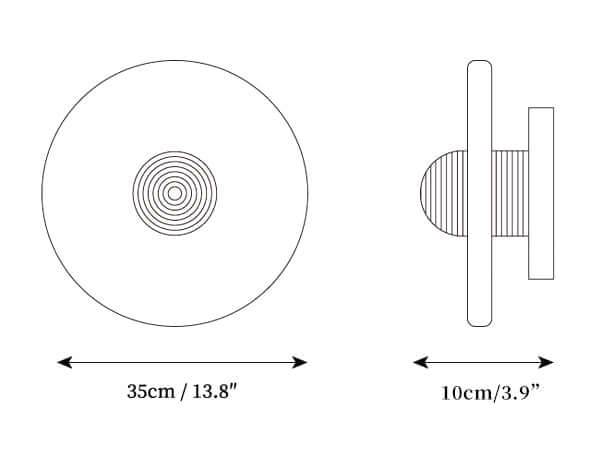 Round Alabaster Wall Lamp