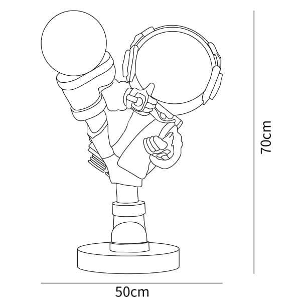 Effort Astronaut Built-in Battery Floor Lamp