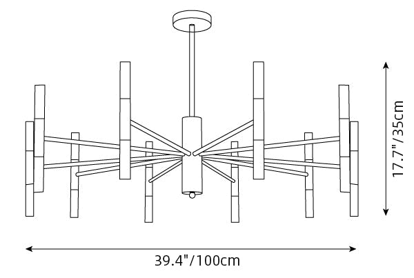 Tube Chandelier