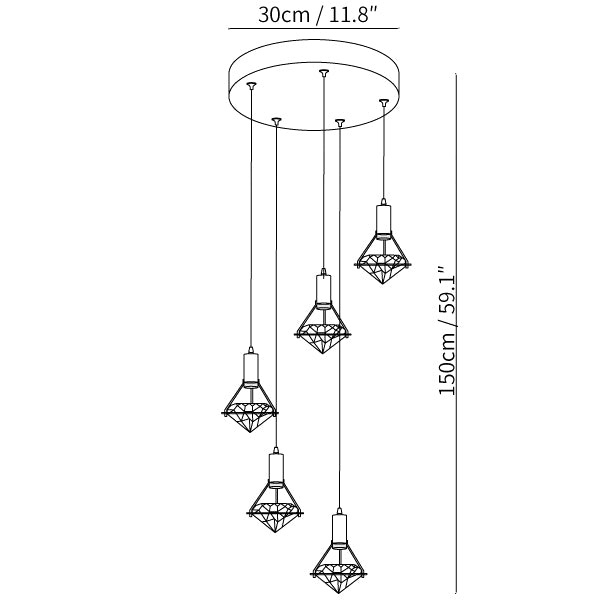 Sparkling Diamond Chandelier