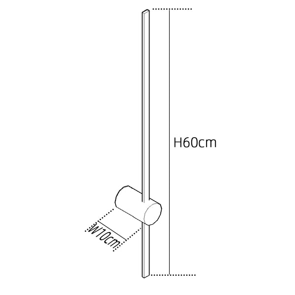 Edge Outdoor Wall Lamp Linear Rotatable