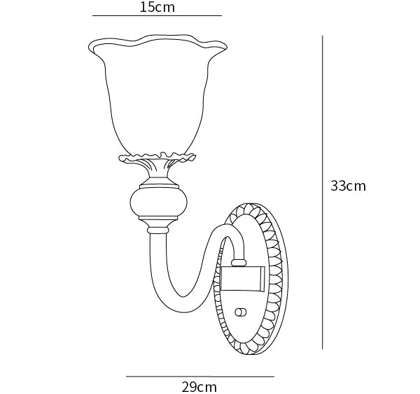 Glass Ceramic Wall Lamp